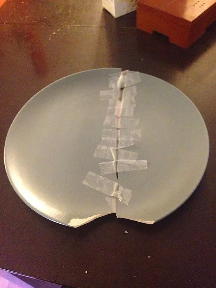 Broken Plate? Not When You Have Duct Tape