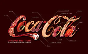Coca-Cola's Honest Logo Shows Which Organs Are Harmed When You Drink It