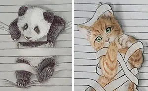 I Draw Animals That Don't Want To Stay Between The Lines
