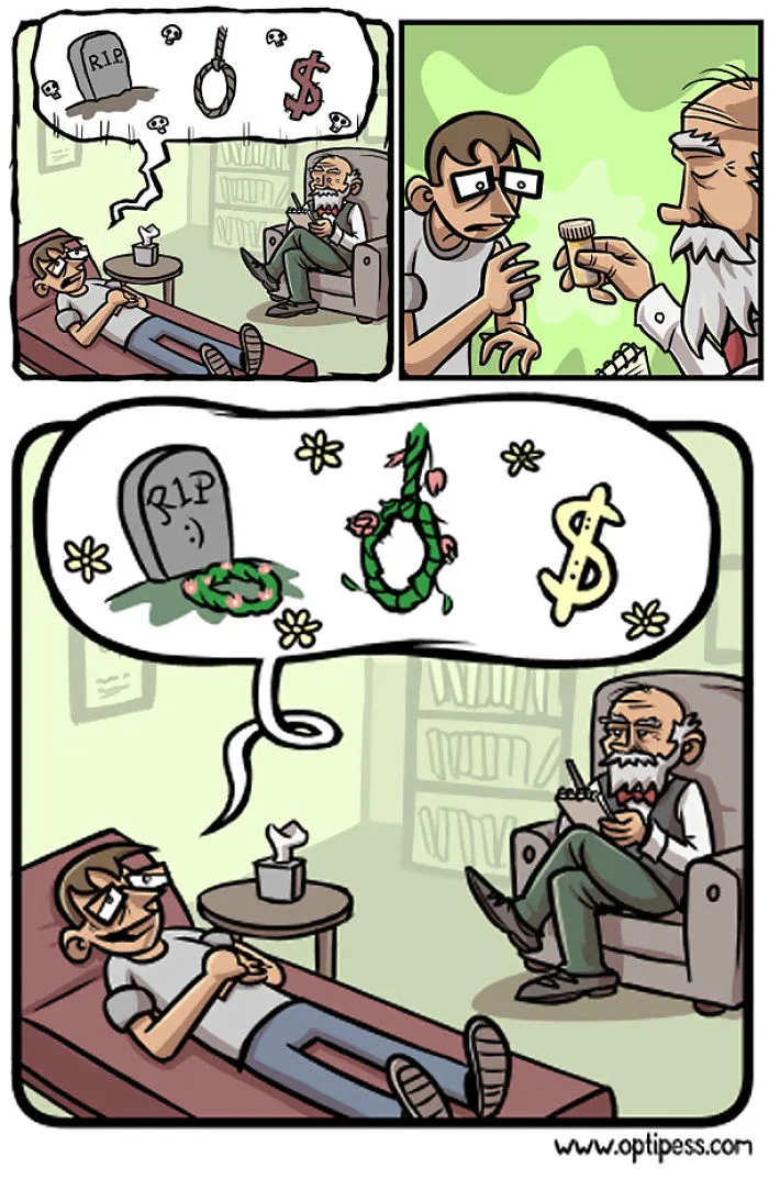 Depression Explained In Simple Comics By Optipess
