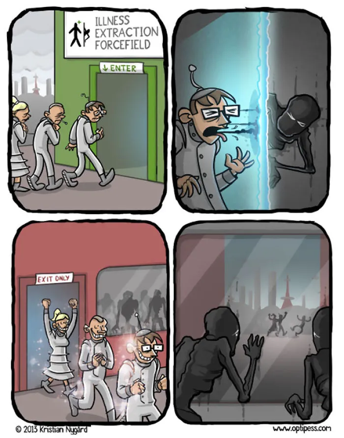 Depression Explained In Simple Comics By Optipess