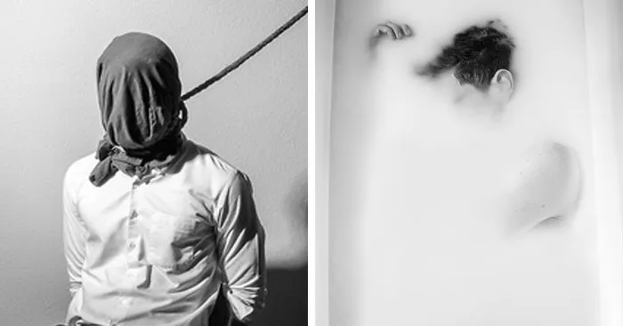 Photographer Documents His Own Depression In Dark Self-Portraits