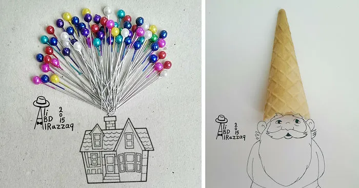 I Draw Interactive Illustrations Using Everyday Objects (part 3)
