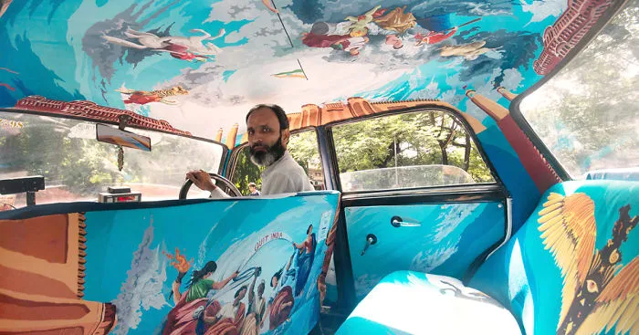 Designers Were Asked To Beautify Mumbai's Taxis, So I Turned It Into Sistine Chapel