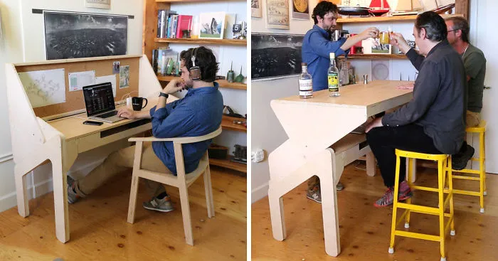 My Transforming Desk-Bar Lets Me Work Hard And Play Hard
