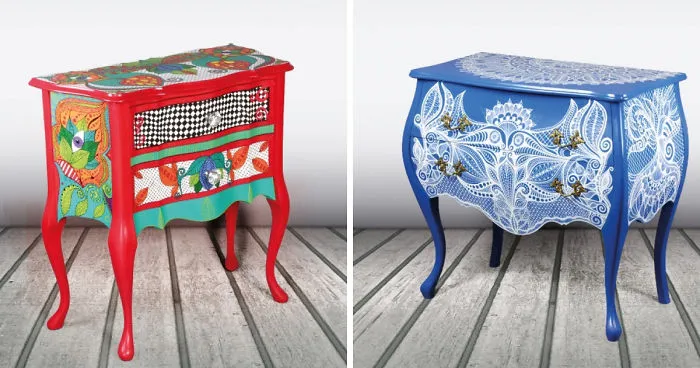 We Use Furniture As A Canvas To Create Intricate Paintings