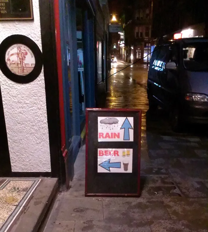 Nice Sign Outside A Local Pub