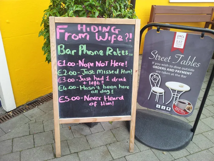 Irish Pub Sign. These Guys Got Your Back