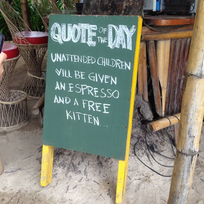 Chalkboard Sign