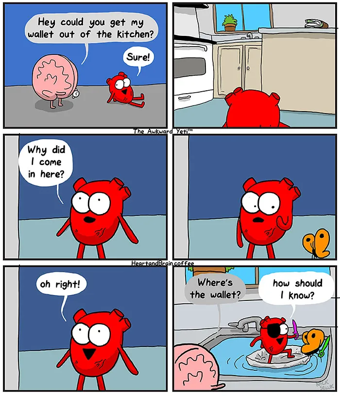 Heart Vs. Brain: Funny Webcomic Shows Constant Battle Between Our Intellect And Emotions