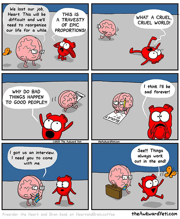 Heart Vs. Brain: Funny Webcomic Shows Constant Battle Between Our Intellect And Emotions