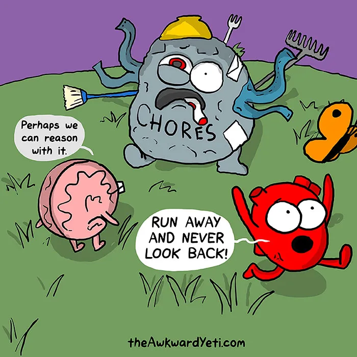 Heart Vs. Brain: Funny Webcomic Shows Constant Battle Between Our Intellect And Emotions