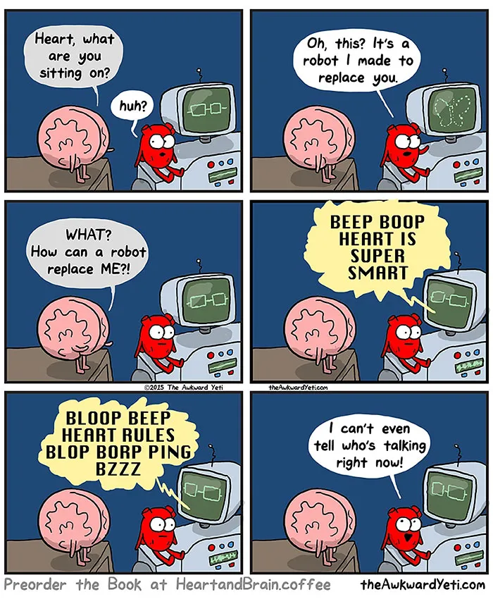 Heart Vs. Brain: Funny Webcomic Shows Constant Battle Between Our Intellect And Emotions