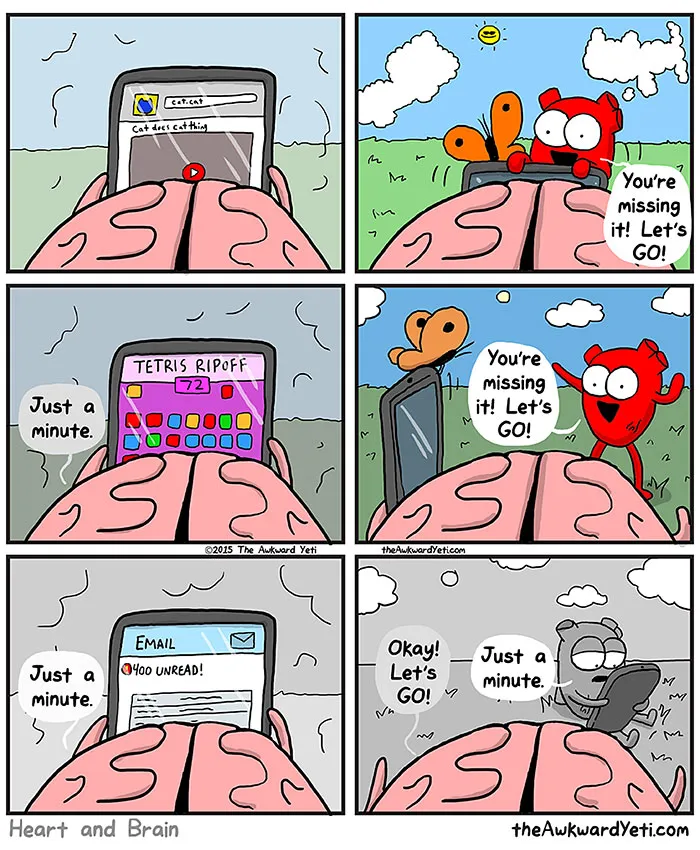 Heart Vs. Brain: Funny Webcomic Shows Constant Battle Between Our Intellect And Emotions