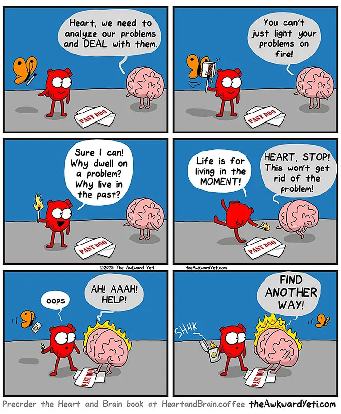 Heart Vs. Brain: Funny Webcomic Shows Constant Battle Between Our Intellect And Emotions