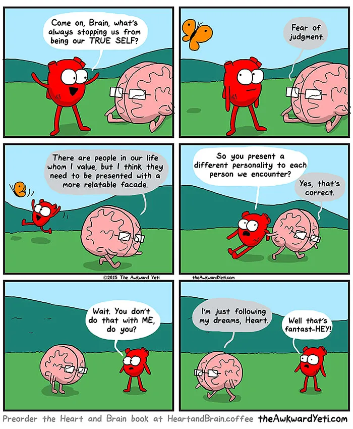 Heart Vs. Brain: Funny Webcomic Shows Constant Battle Between Our Intellect And Emotions