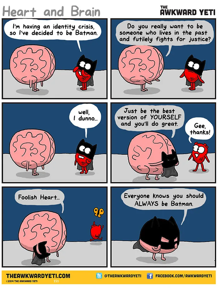 Heart Vs. Brain: Funny Webcomic Shows Constant Battle Between Our Intellect And Emotions