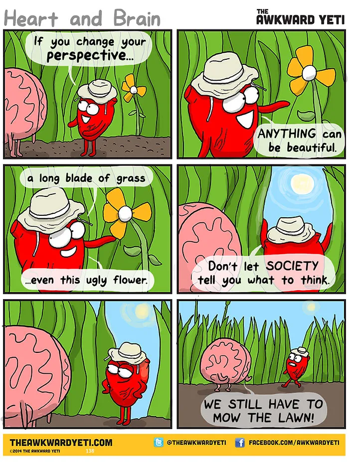 Heart Vs. Brain: Funny Webcomic Shows Constant Battle Between Our Intellect And Emotions