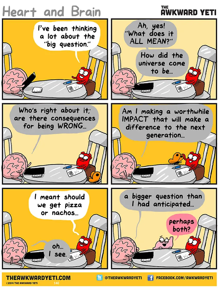 Heart Vs. Brain: Funny Webcomic Shows Constant Battle Between Our Intellect And Emotions