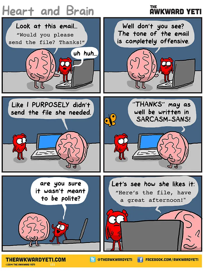 Heart Vs. Brain: Funny Webcomic Shows Constant Battle Between Our Intellect And Emotions