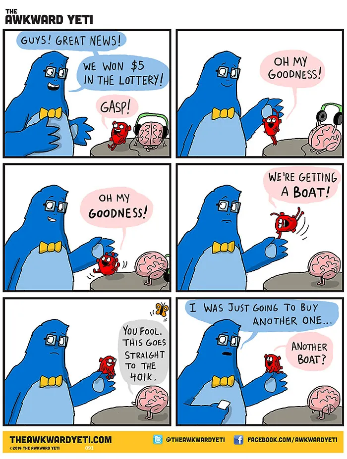 Heart Vs. Brain: Funny Webcomic Shows Constant Battle Between Our Intellect And Emotions