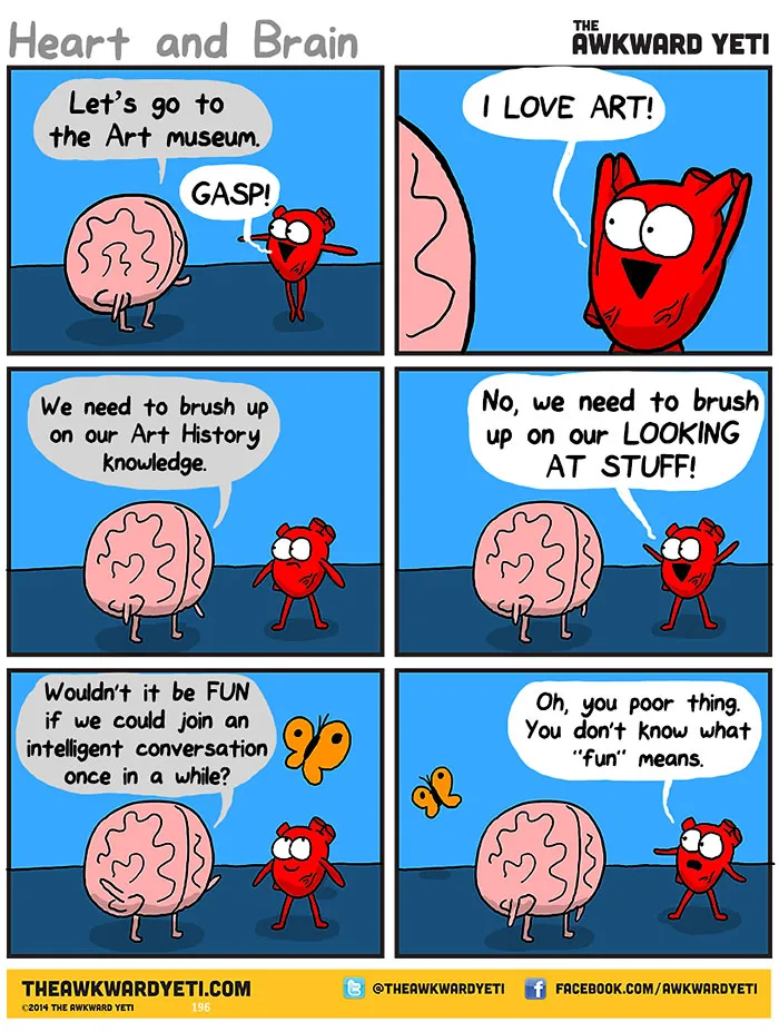 Heart Vs. Brain: Funny Webcomic Shows Constant Battle Between Our Intellect And Emotions