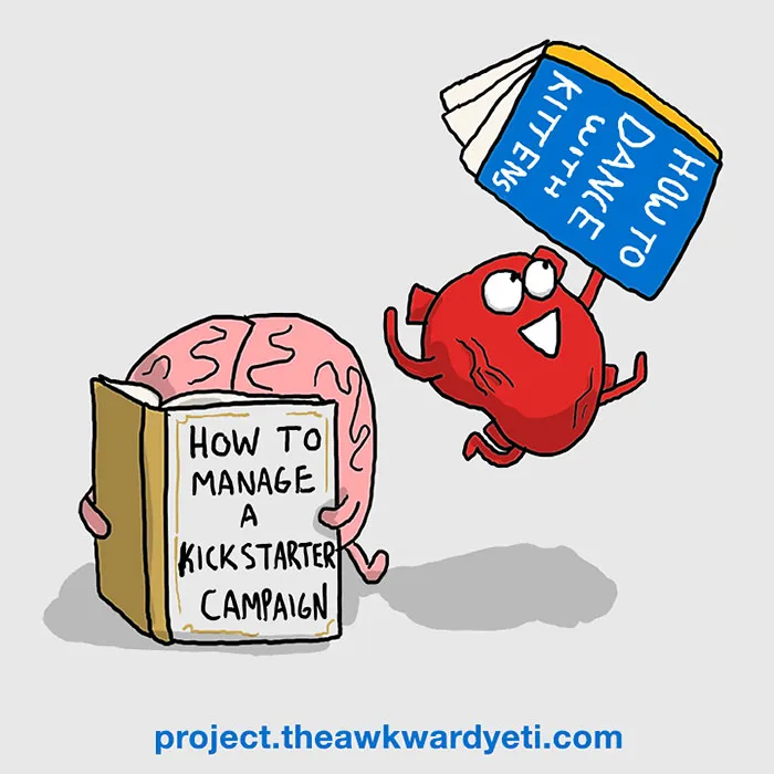 Heart Vs. Brain: Funny Webcomic Shows Constant Battle Between Our Intellect And Emotions