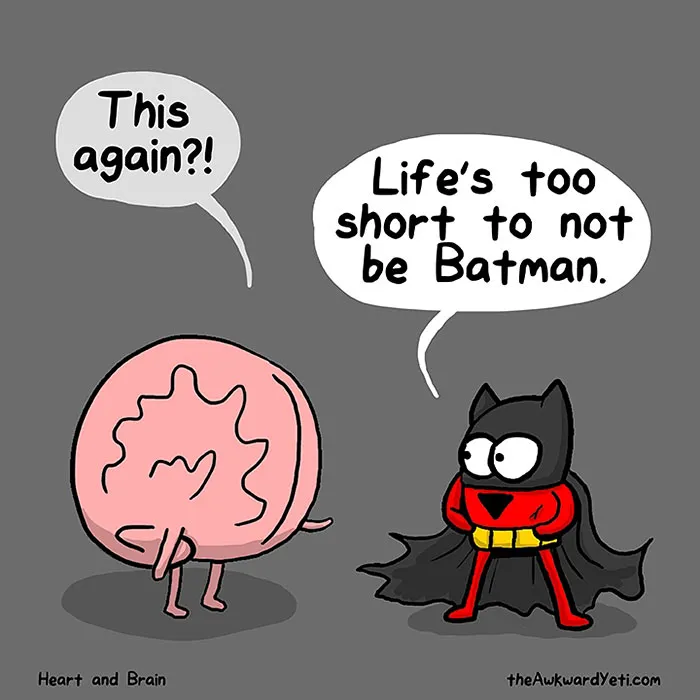 Heart Vs. Brain: Funny Webcomic Shows Constant Battle Between Our Intellect And Emotions