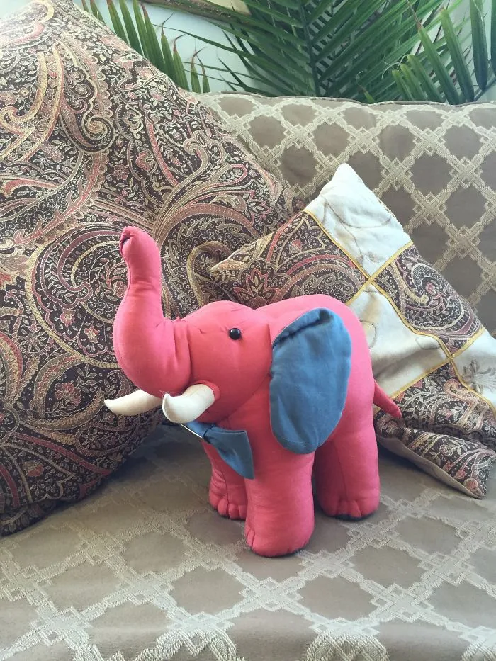 Jim Thompson Silk Elephant From China