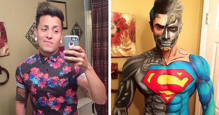 Makeup Artist Turns Himself Into Superheroes With Nothing But Makeup