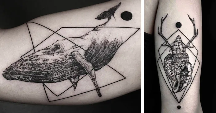Geometric Tattoos By Turkish Artist Okan Uçkun