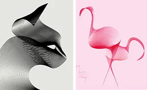 Less Is More: I Create Illustrations By Repeating Two Identical Lines