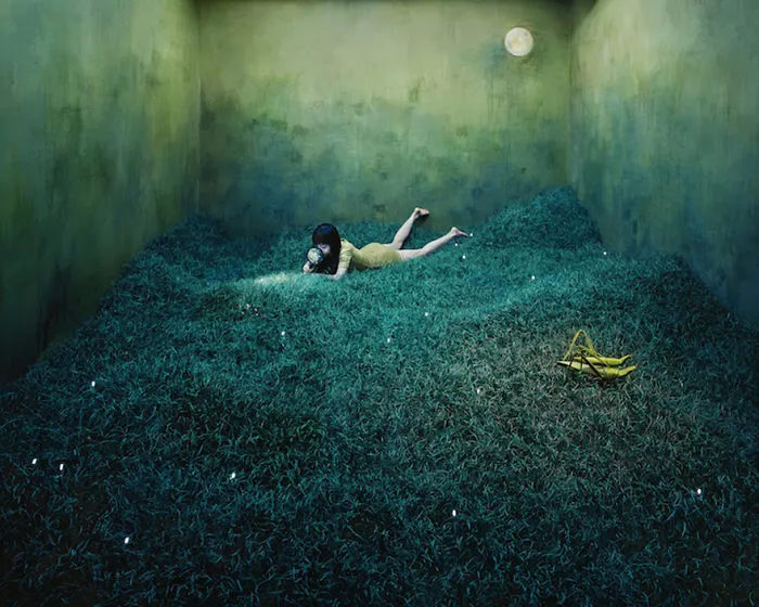 Artist Turns Her Small Studio Room Into Surreal Dreamscapes