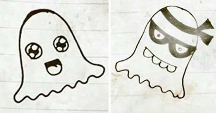 I Illustrated The Feelings Of Playful Ghosts In 7 Minutes