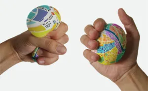 This Stress Ball Map Zooms In When You Squeeze It