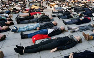 After Losing 8 Friends To Suicide, I Invited People To Lie Down In Lithuania To Show The Suicide Rate