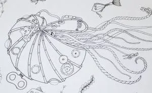 A Steampunk Coloring Book Like No Other