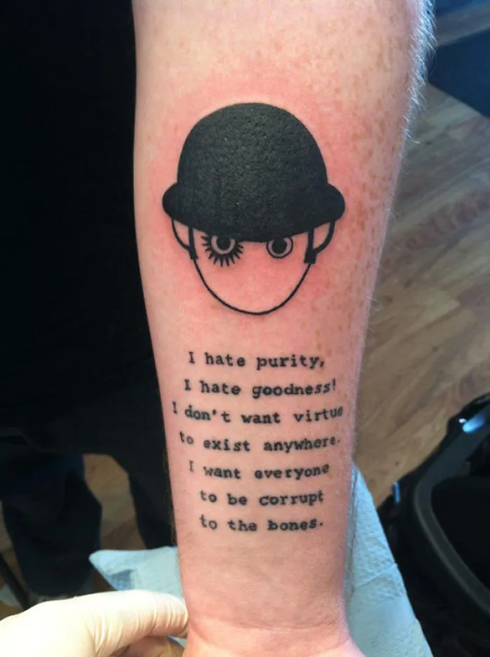Clockwork Orange And 1984 Tattoo
