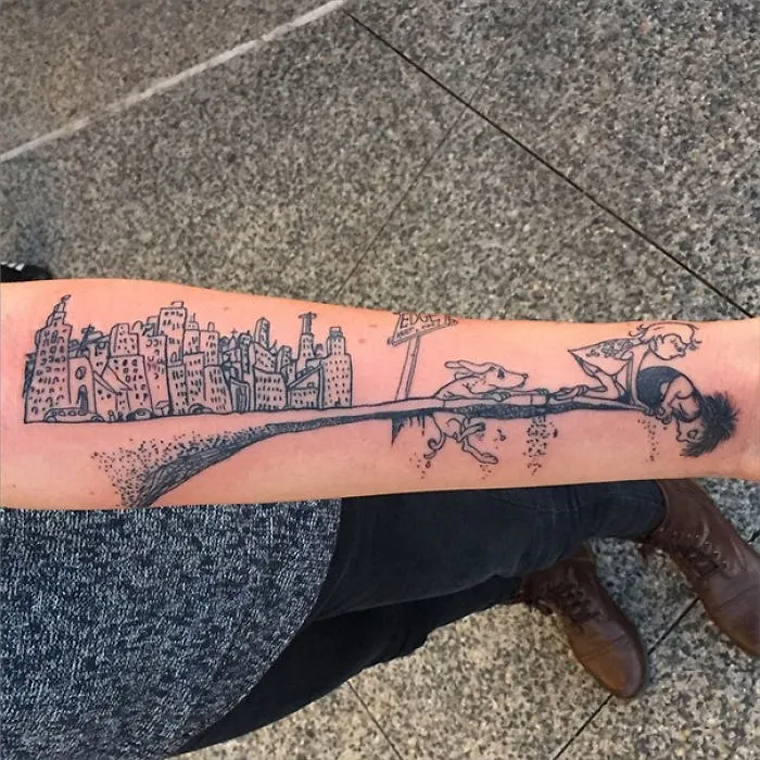 Where The Side Walk Ends Tattoo