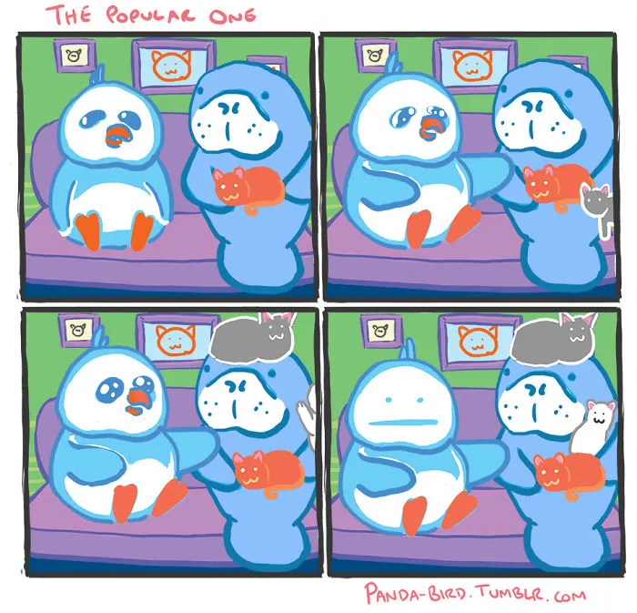 58 Funny Comics Reveal The Reality Of Owning A Cat