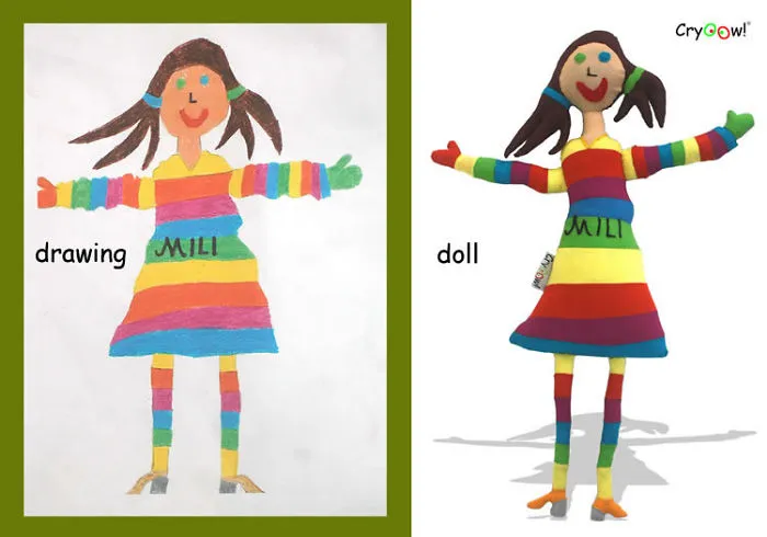 Children Draw Their Own Doll; The Cryoow! Doll