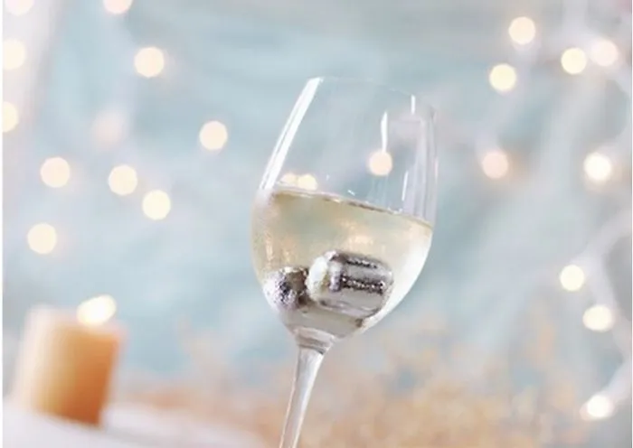 Balls For Wine In A Glass