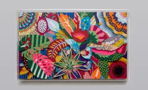 Felt Floral Art That I Made With Hundreds Of Hand-Cut Pieces
