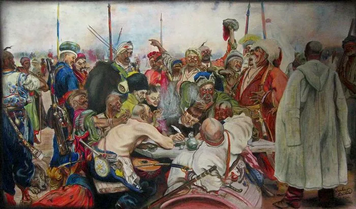 My Replica Of I. Y. Repin's Reply Of The Zaporozhian Cossacks.