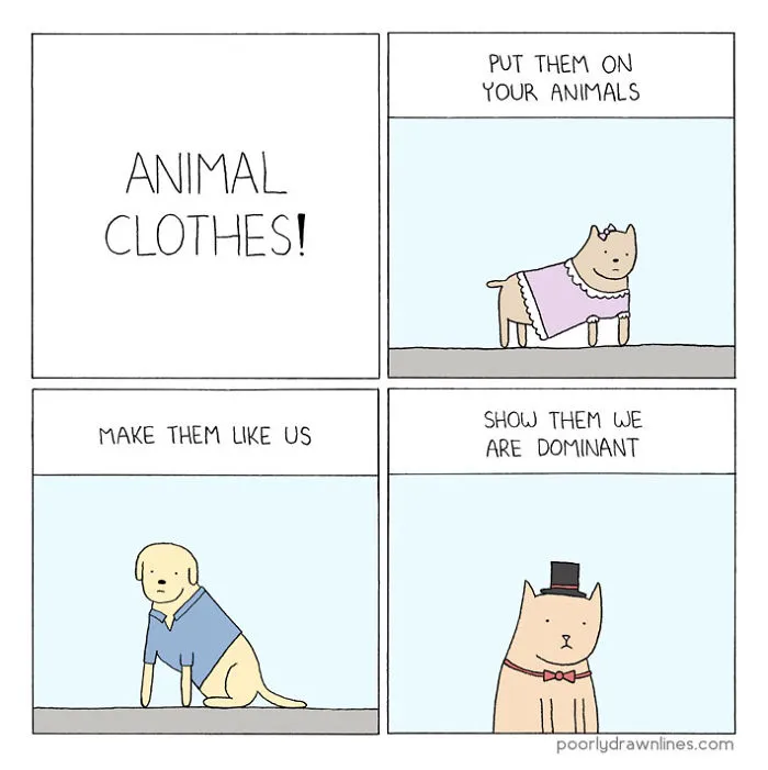 164 Funny Animal Comics Show Their Human-Like Problems