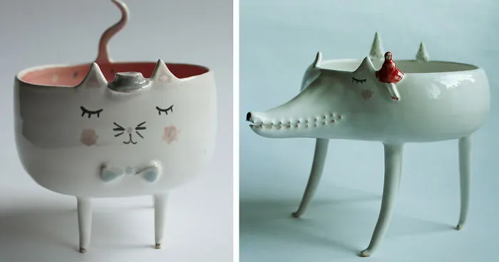 Adorable Animal Ceramics By Polish Artist "Clay Opera"