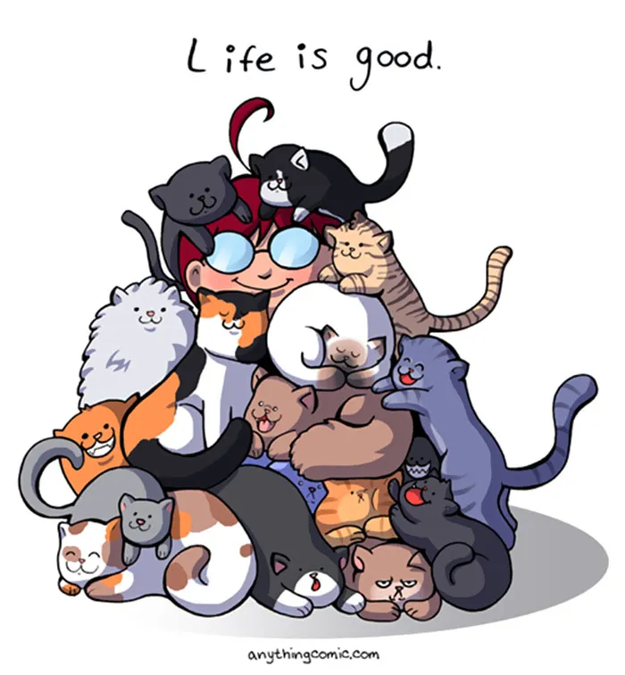 45 Comics That Perfectly Sum Up What It's Like To Live With Cats