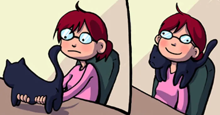 45 Comics That Perfectly Sum Up What It's Like To Live With Cats