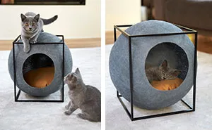 Cat Cocoons Designed For Modern Interiors And Made By People With Disabilities