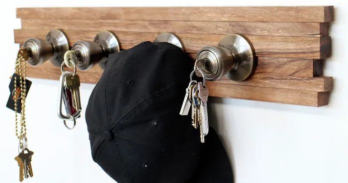 DIY Doorknob Key Rack